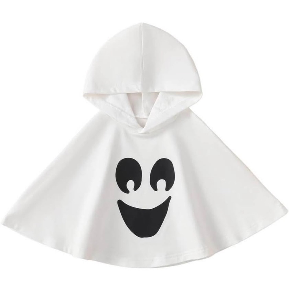 Toddler Hooded Ghost Poncho